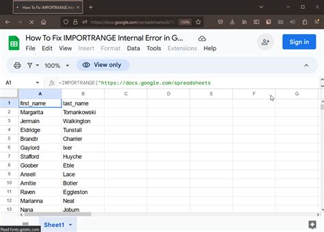 How To Fix IMPORTRANGE Internal Error in Google Sheets.